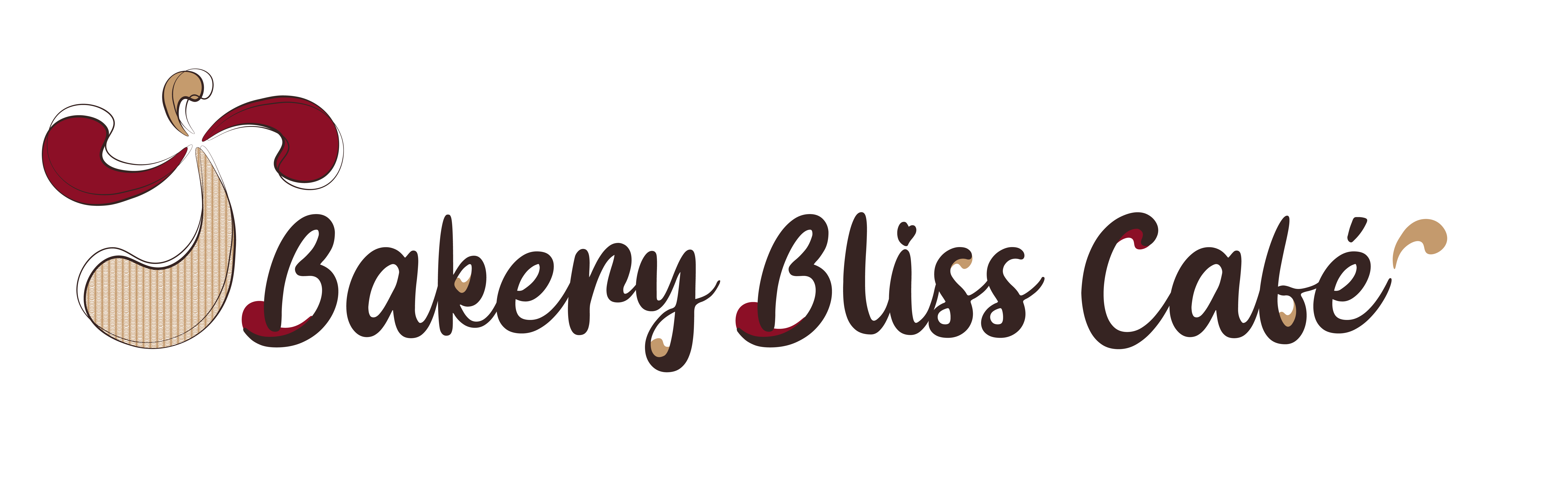 logo horizontal bakery bliss café