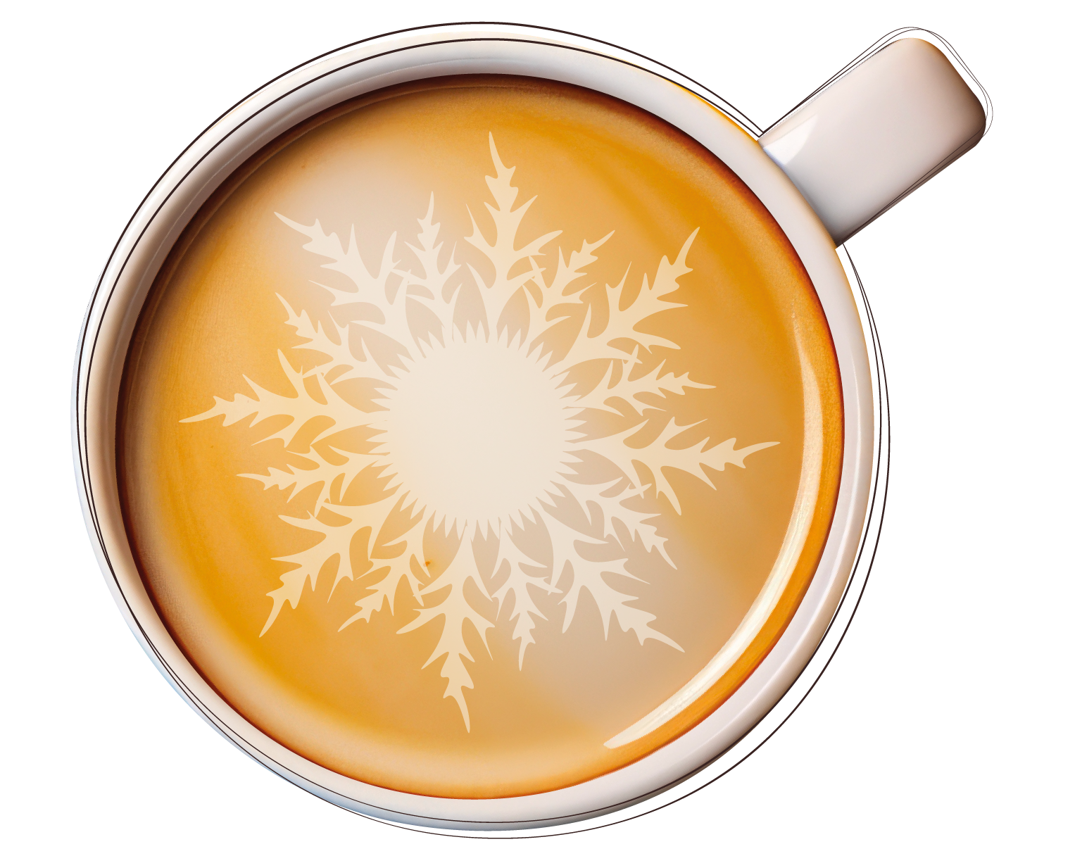 tasse avec art latte